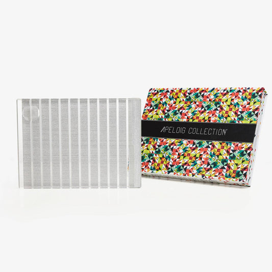 Striped Challah Board w/ knife Silver