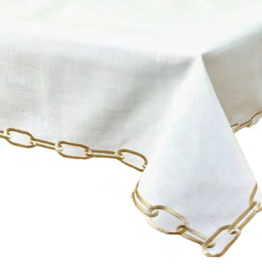 Gold Chain Spill Proof Tablecloth