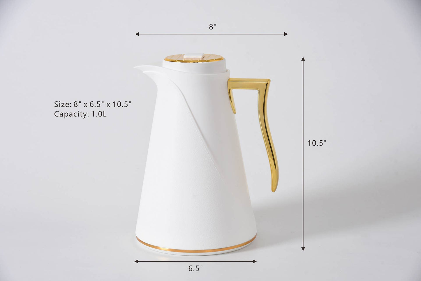 Textured Thermal Carafe - white