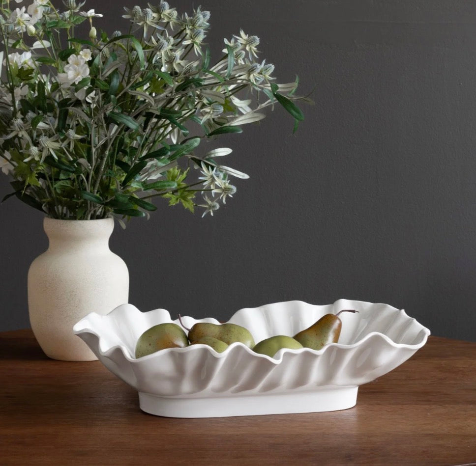 Large Rectangular Wavy Bowl