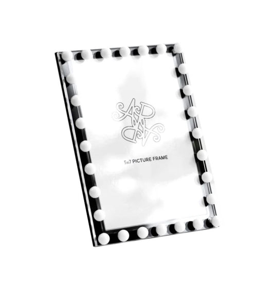 Black and White Bubble Picture Frame