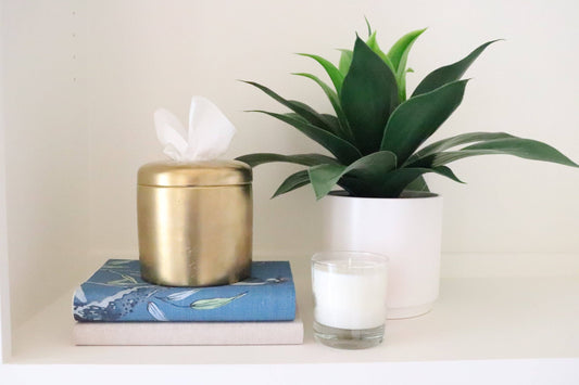 Matte Gold Tissue Vessel