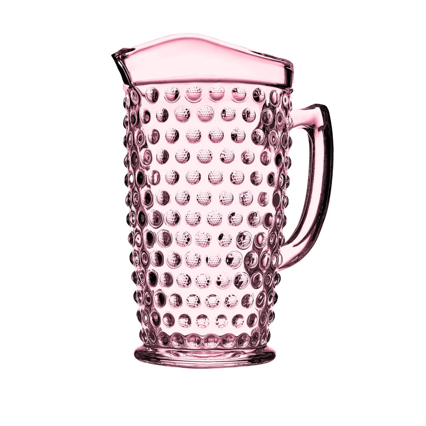 Blush Hobnail Pitcher