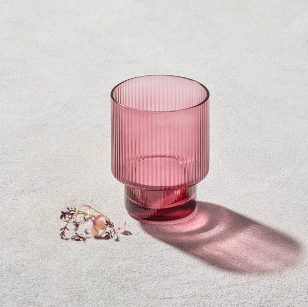 Ribbed Rocks Glass