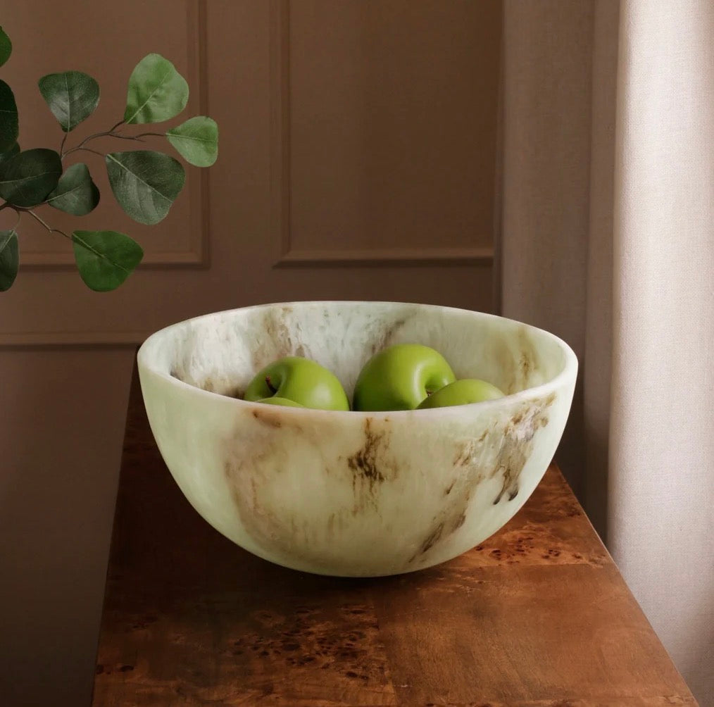 Resin Jade Bowl & Resin Bubble Servers
