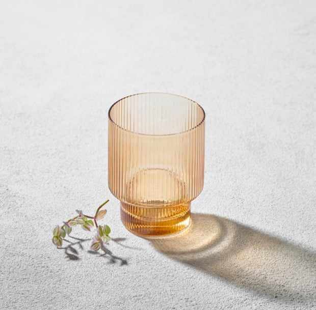 Ribbed Rocks Glass