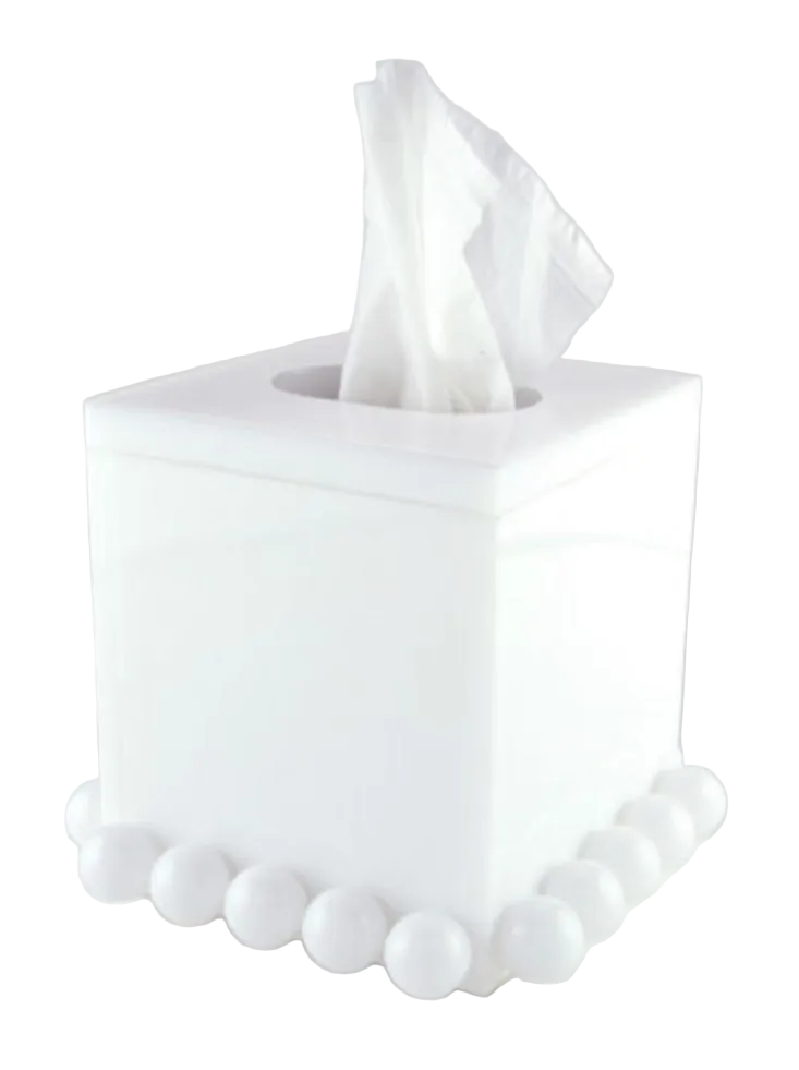 White Acrylic Bubble Tissue box