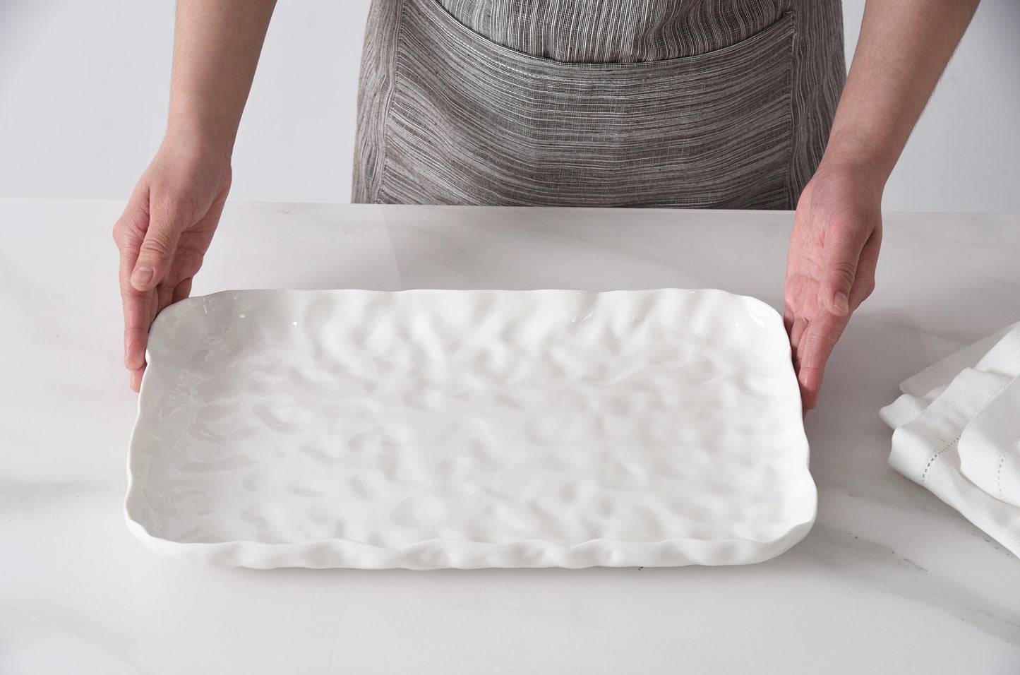 Medium White Platter