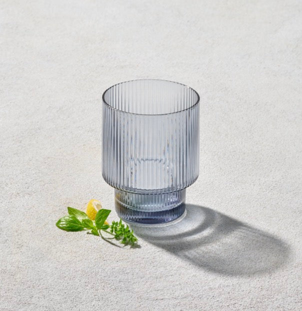 Ribbed Rocks Glass