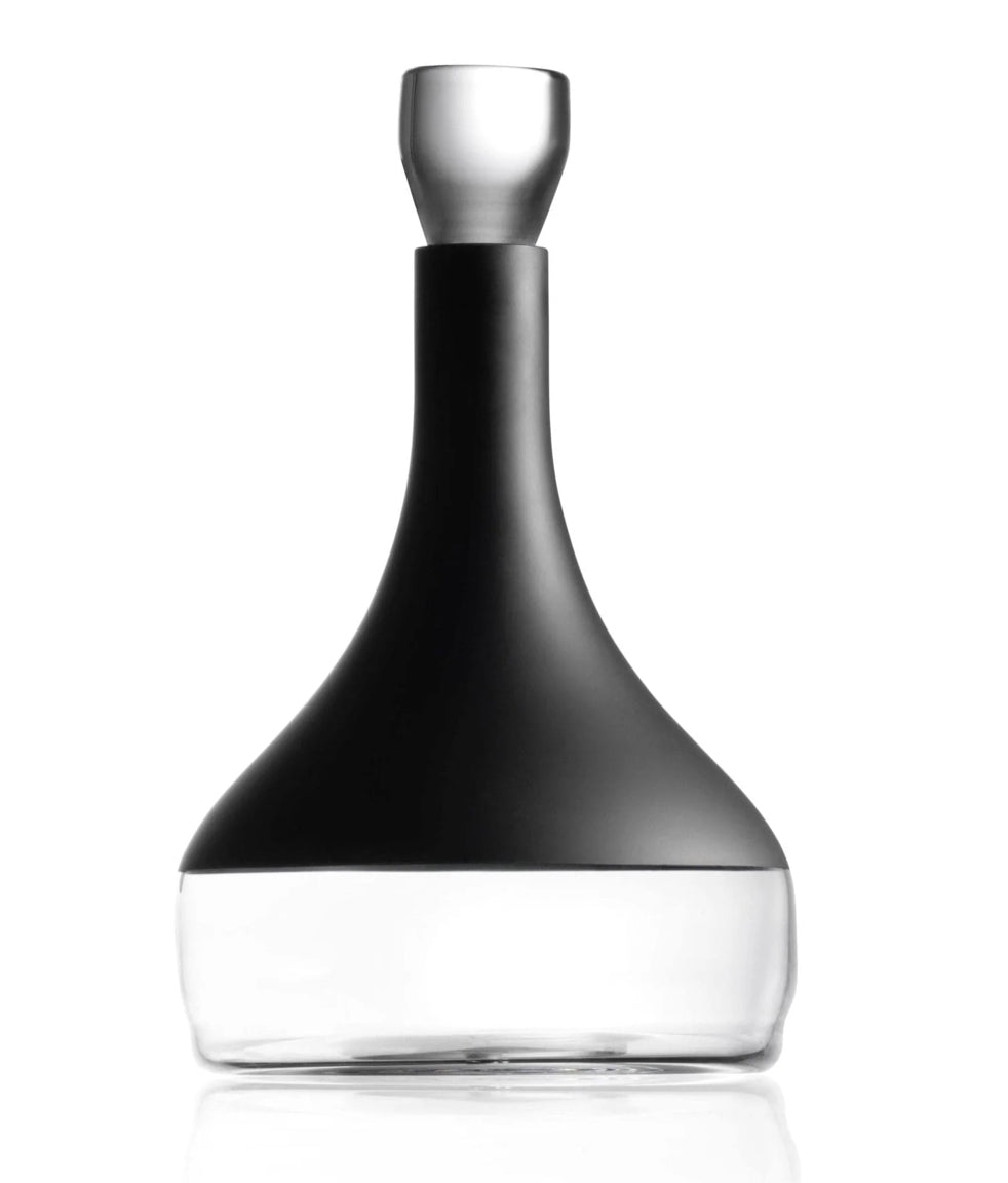 Classy Crystal Wine Decanter in black matte finish