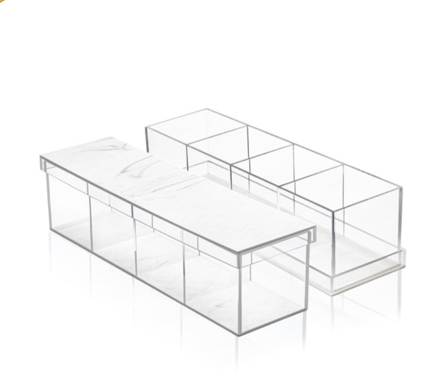 Marble 4 Sectional Fruit/Candy