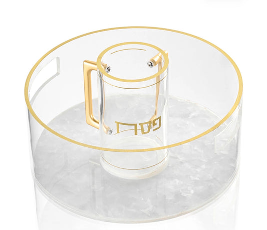 Pesach Pearlstone Washing Cup & Bowl