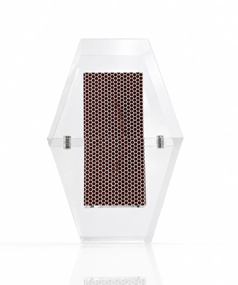 Crystal Look Facet Lucite Match Holder