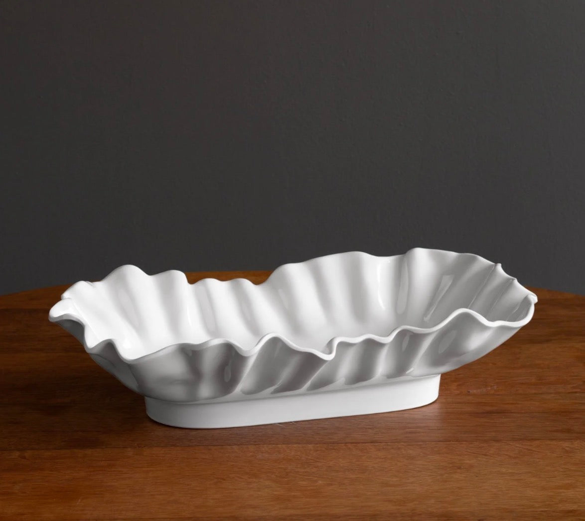 Large Rectangular Wavy Bowl