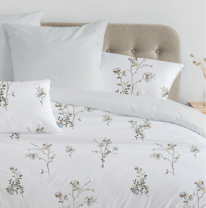 Tranquil Twigs Light Blue Linen