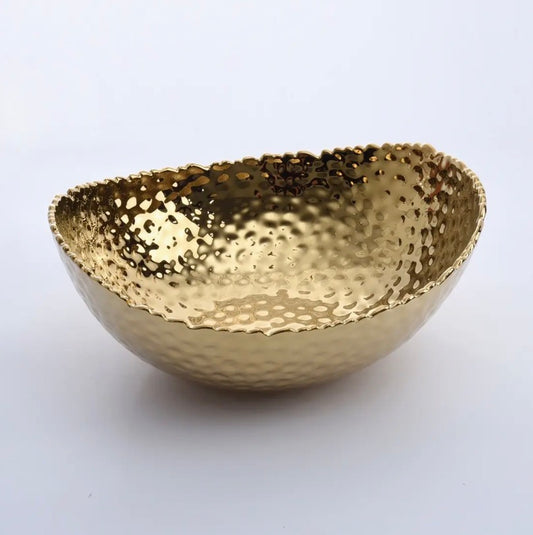 Medium Hammered Oval Bowl