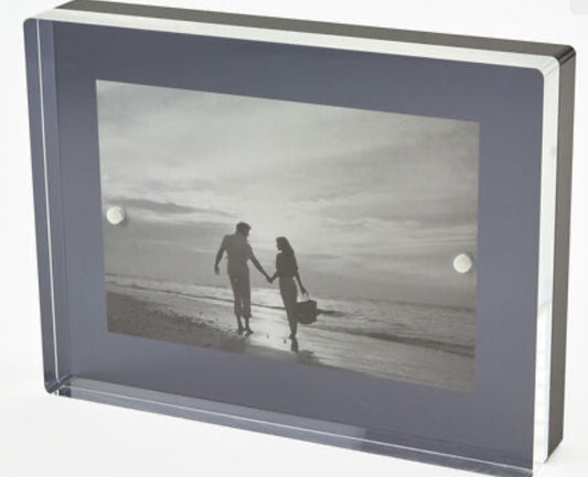 Lucite Magnetic Closure Photo Frame 4x6