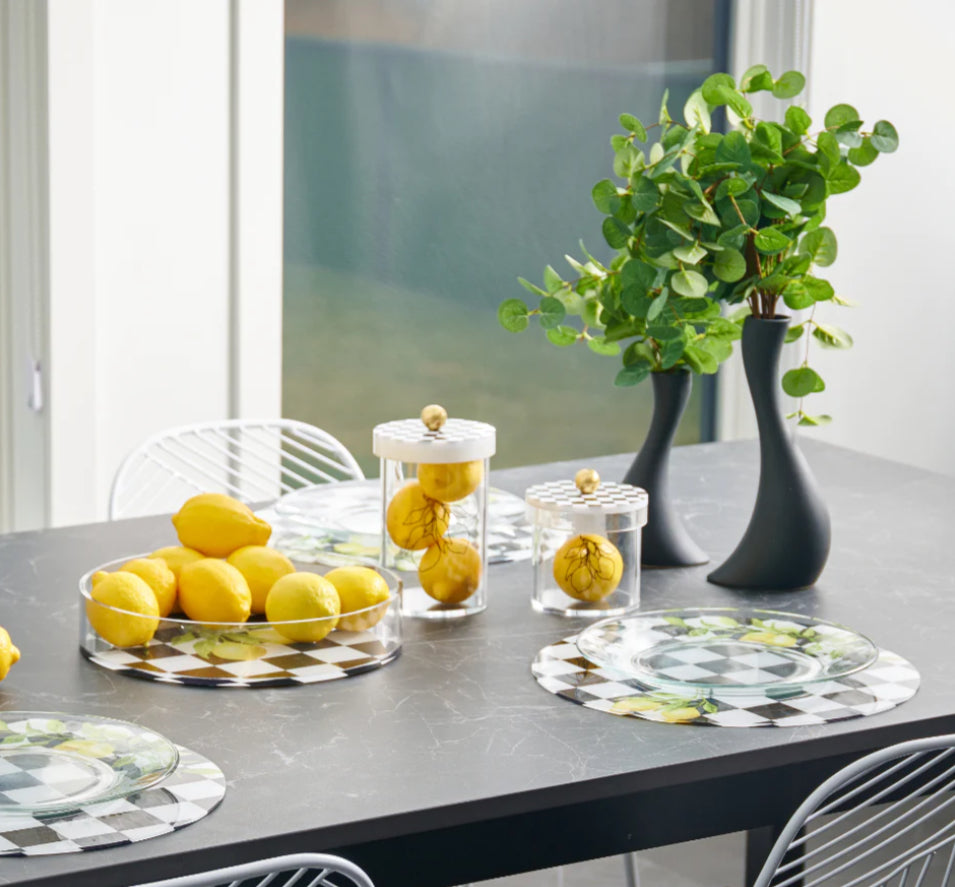 Lemon/Onyx Cookie Canisters