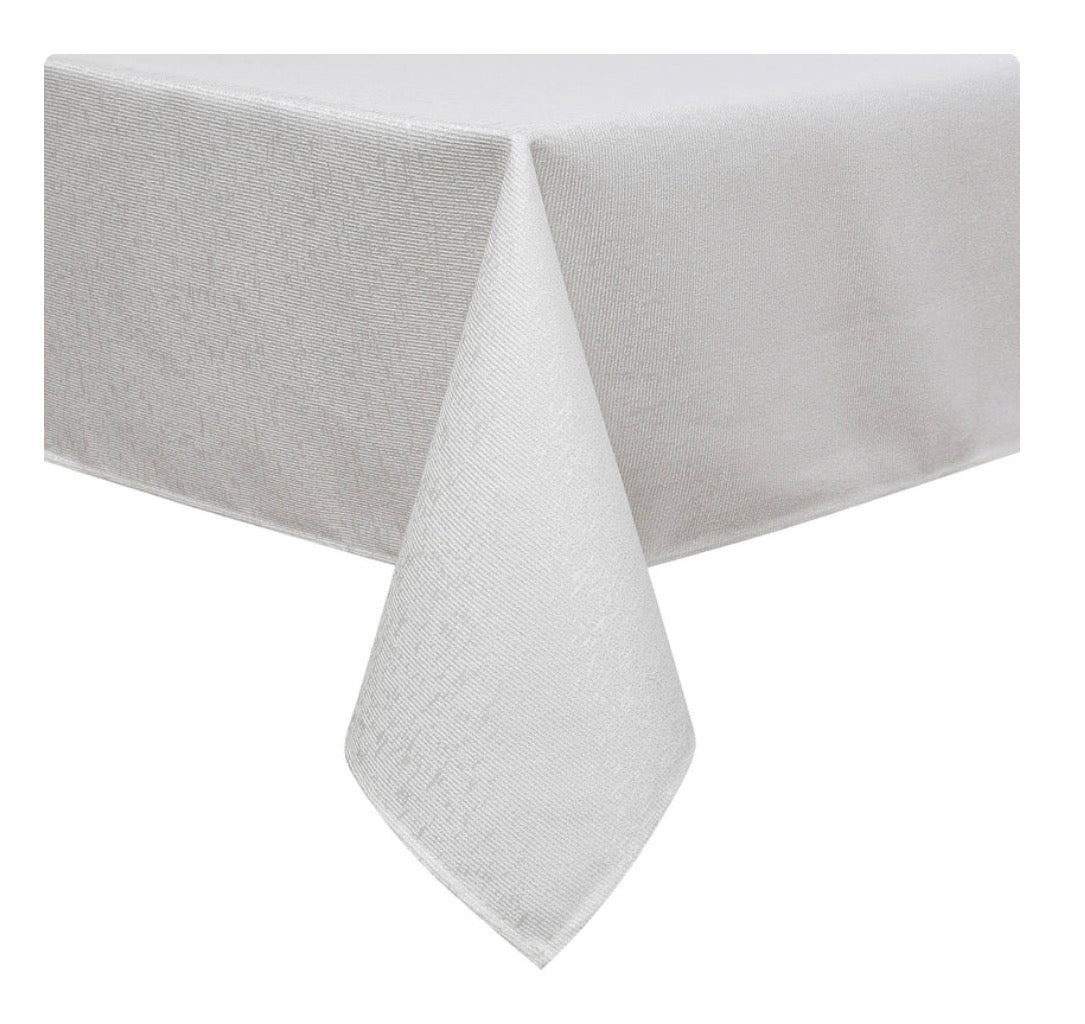 Solid Linen Look Washable Tablecloth