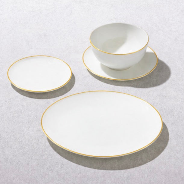 Vintage Gold Rimmed Dinerware Set