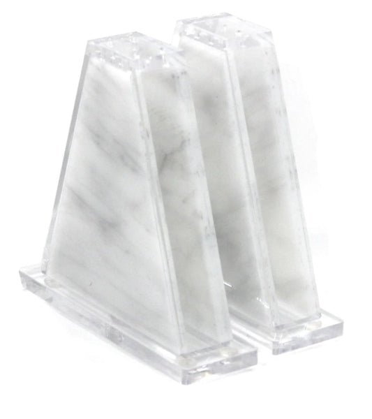 Triangle Marble Salt Shakers