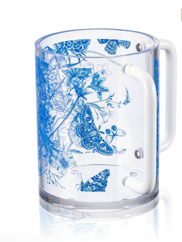 Blue French Toile Wash Cup