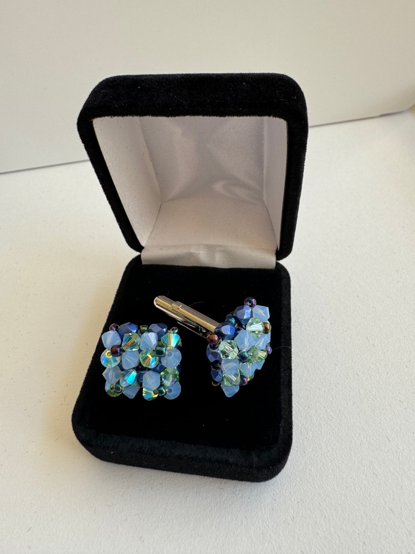 Swarovski Crystal Cufflinks by Esti Art