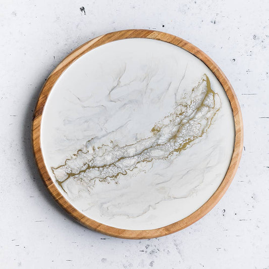 Acacia Resin Lazy Susan 16" - sale