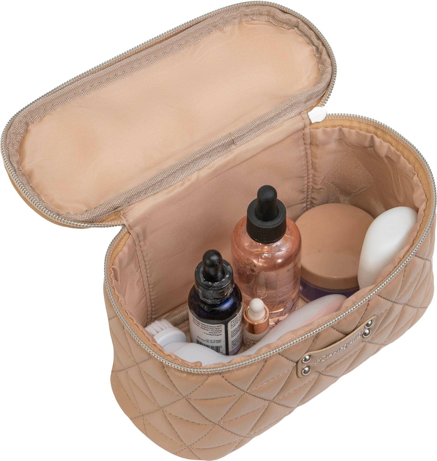 Quilted 4 Piece Cosmetic Bag Set