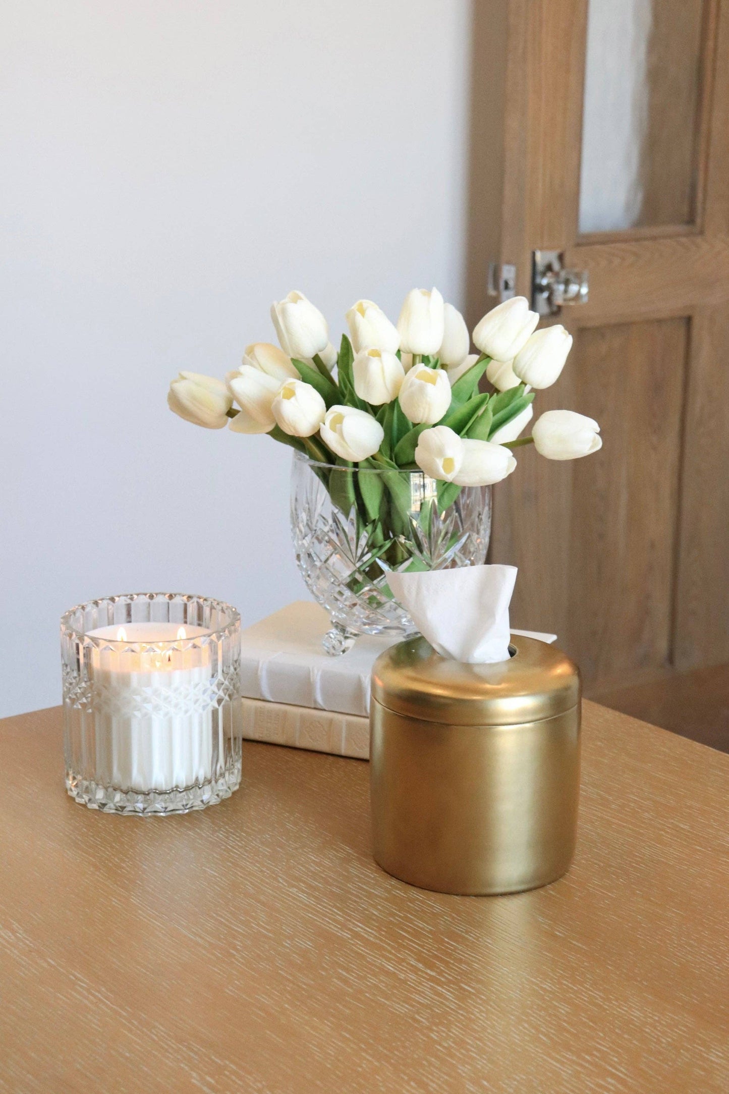 Matte Gold Tissue Vessel
