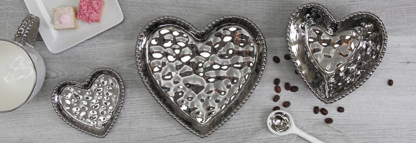 Heart Dish Silver