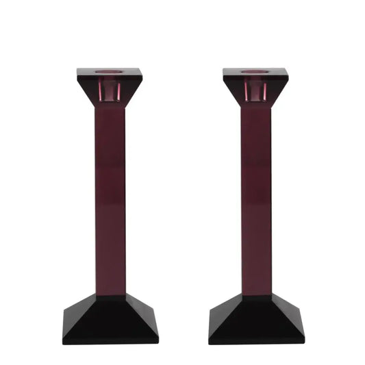 Pair of 9” Classy Crystal Candlesticks