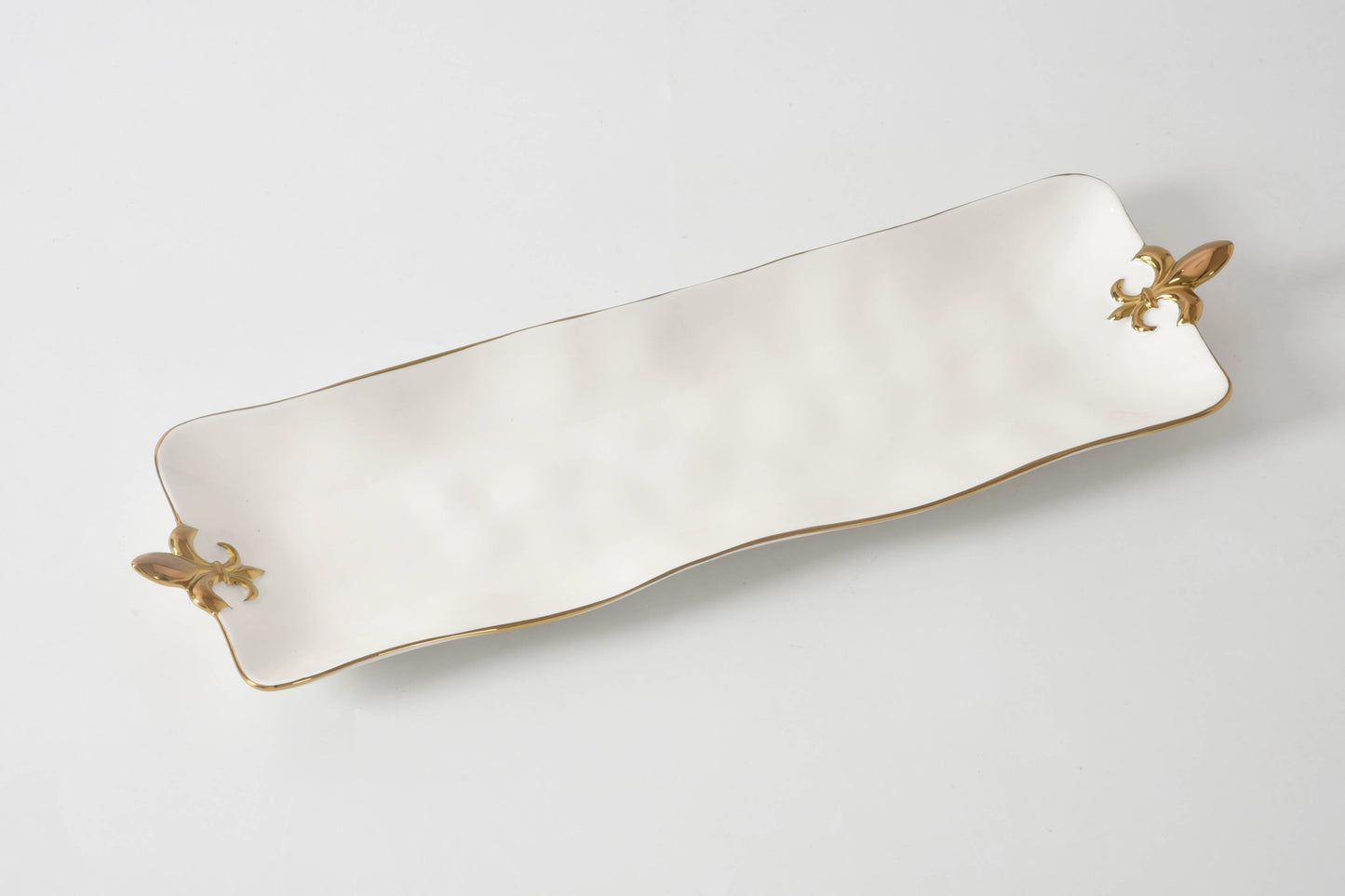 Fleur de lis Rectangular Serving Piece