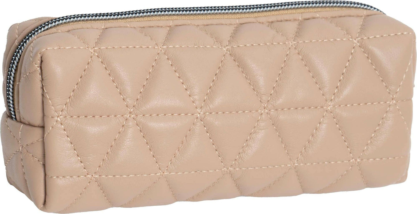 Quilted 4 Piece Cosmetic Bag Set