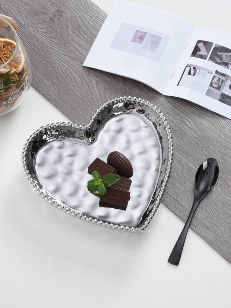 Heart Dish Silver