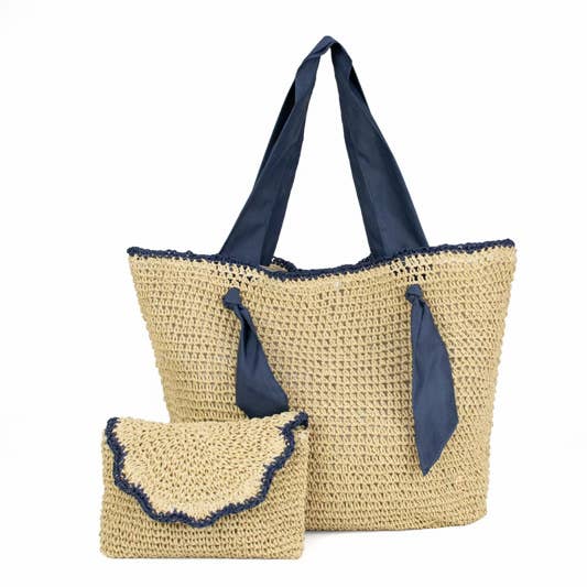 Raffia Kristina Tote Set