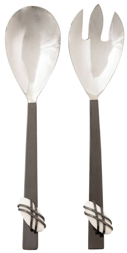 Set of Two Midnight Salad Servers