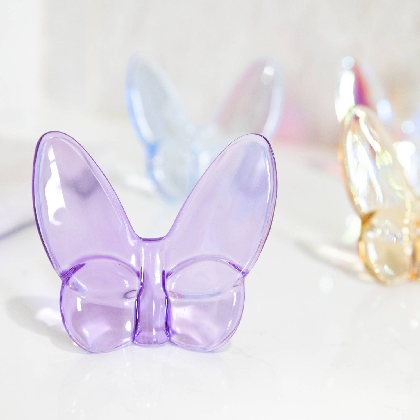 Crystal Butterfly in Purple