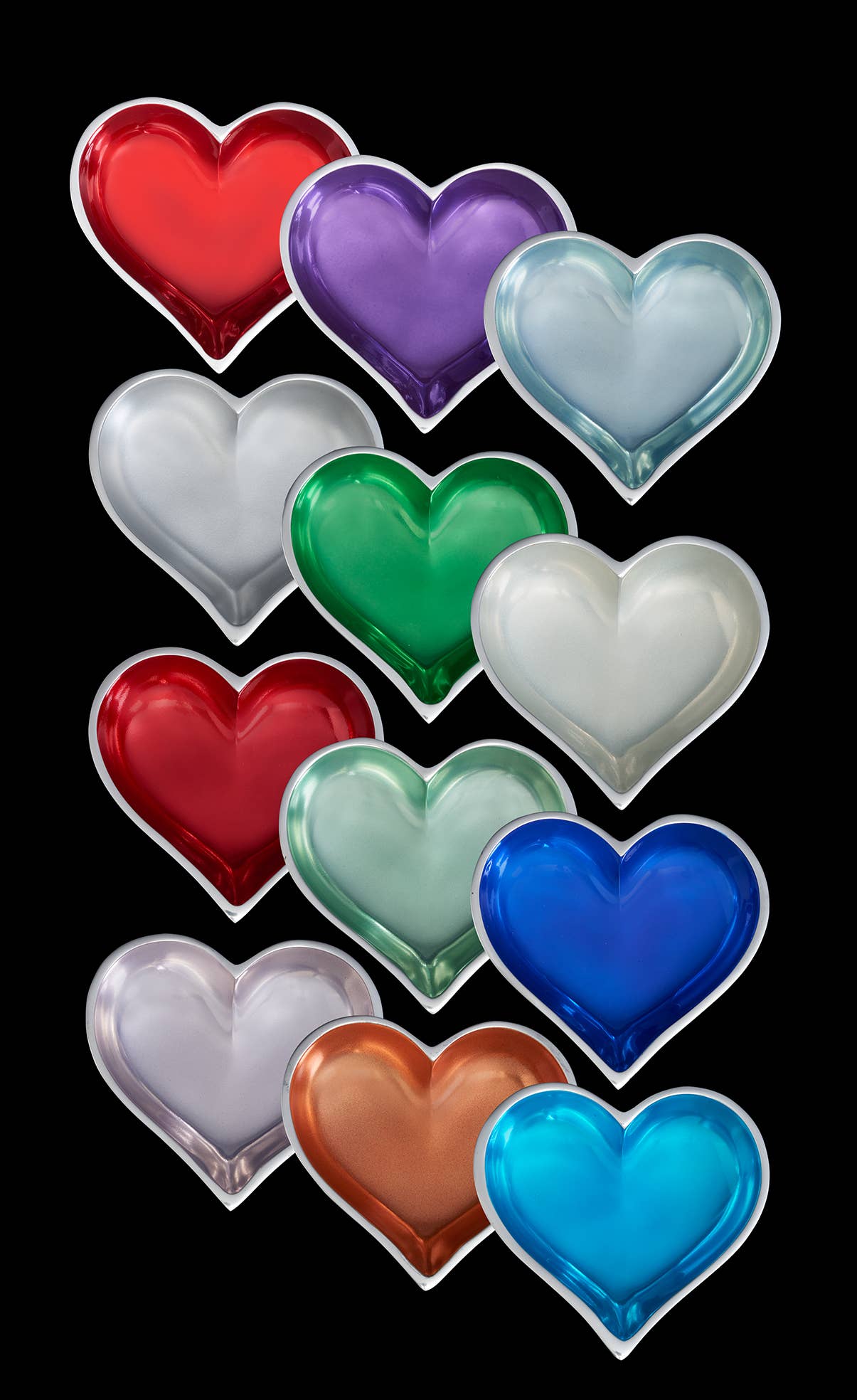 February Amethyst Purple Birthstone Heart with Heart Spoon
