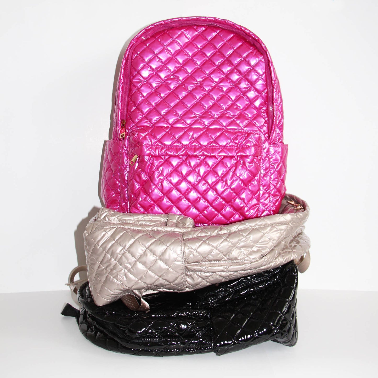 Diamond Backpack- Fuschia