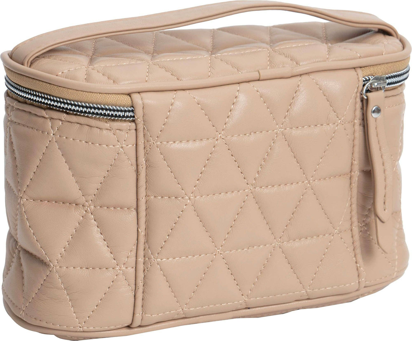 Quilted 4 Piece Cosmetic Bag Set