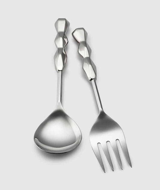 Faceted S/S Dinner Serving Set