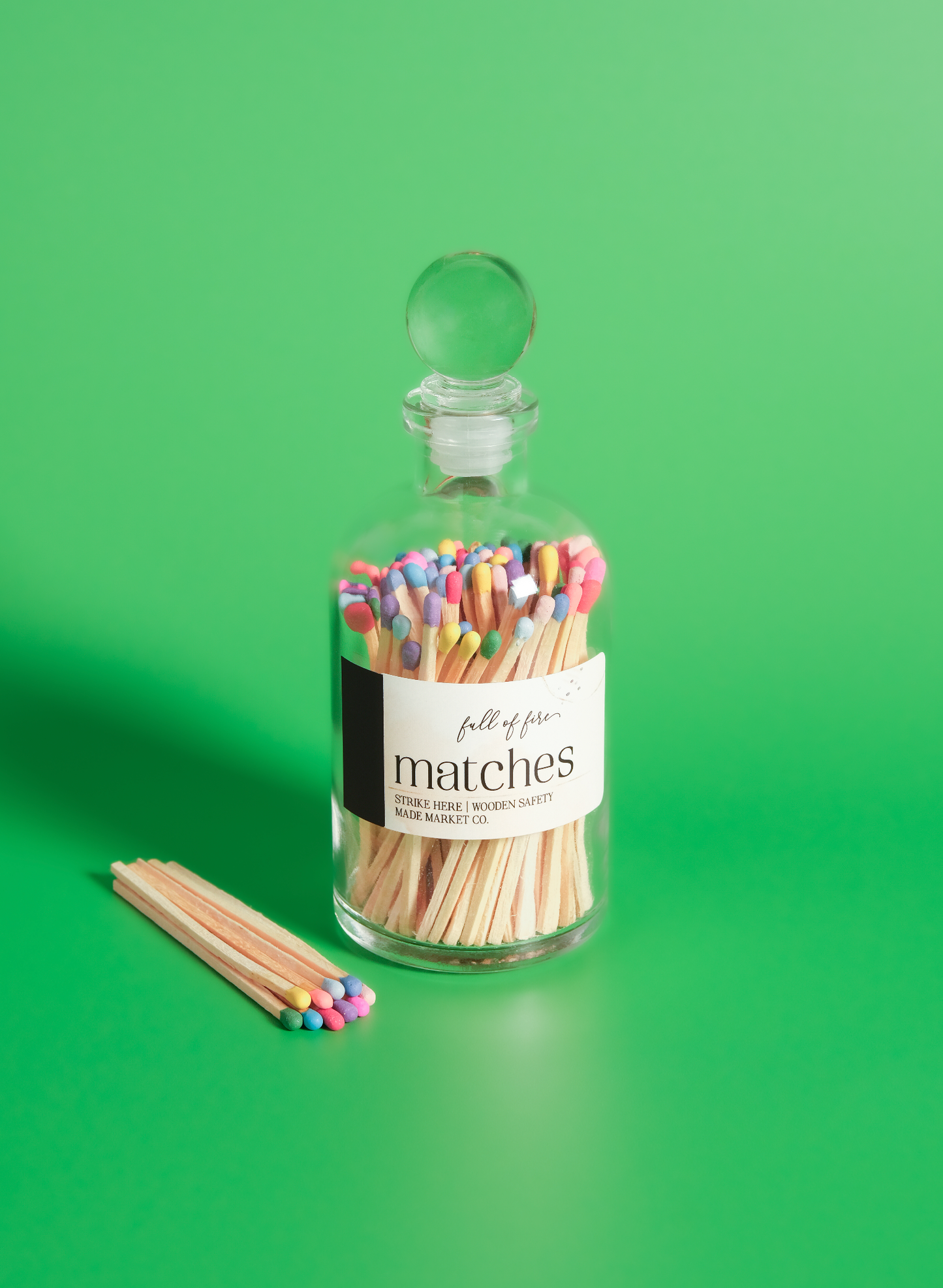 Glass Match Cloche w/ Striker