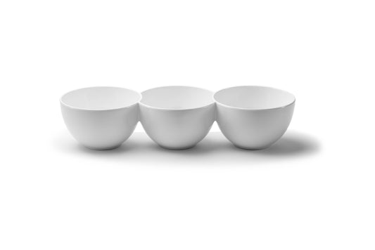 Diamond 14" Triple Round Snack Bowls