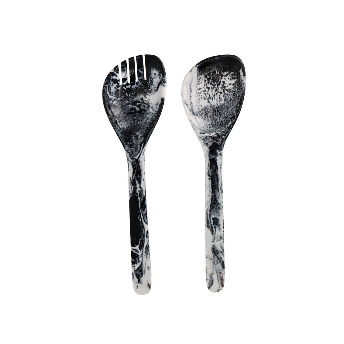 Black Radiant Resin Salad Servers