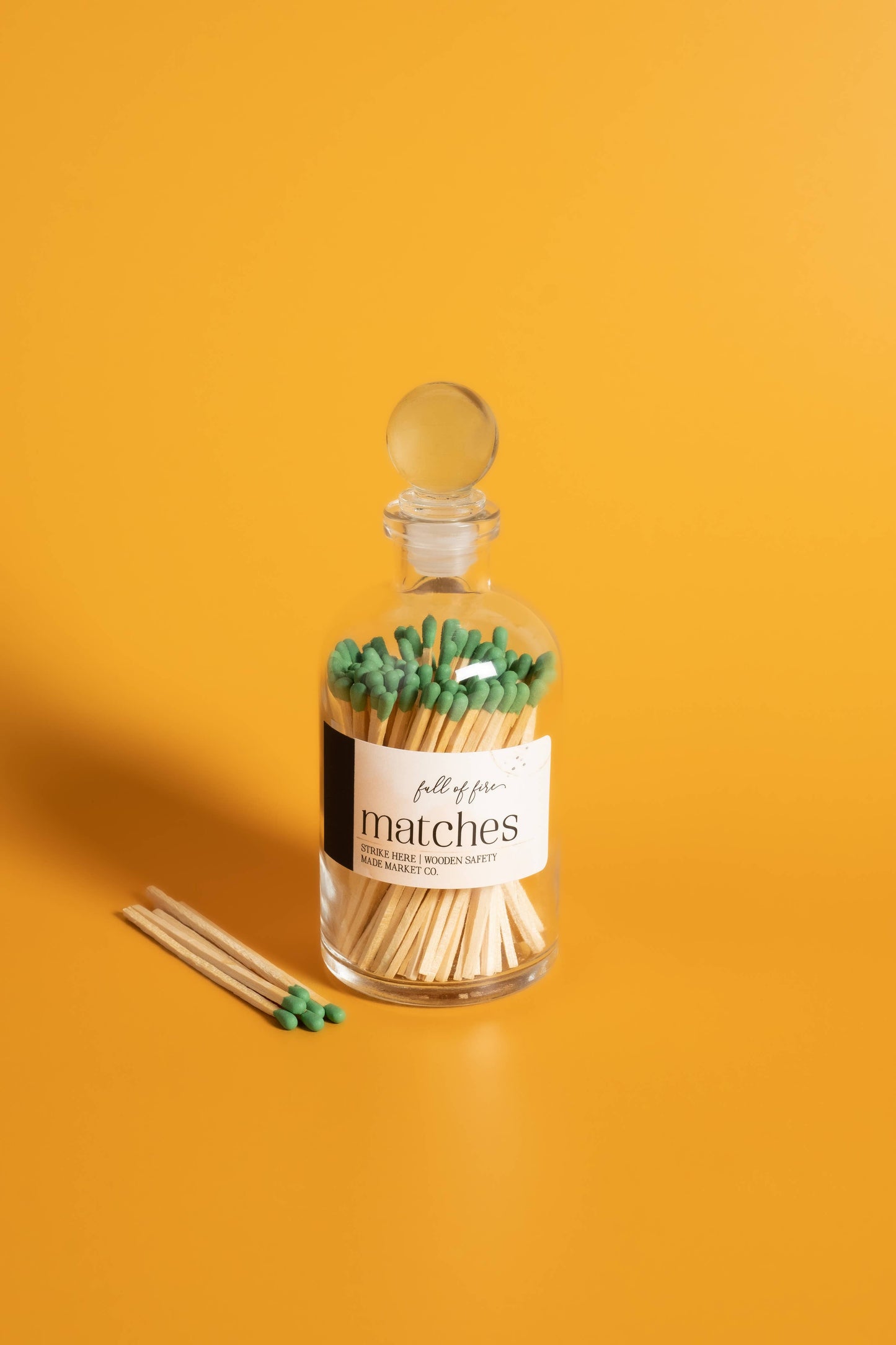 Glass Match Cloche w/ Striker