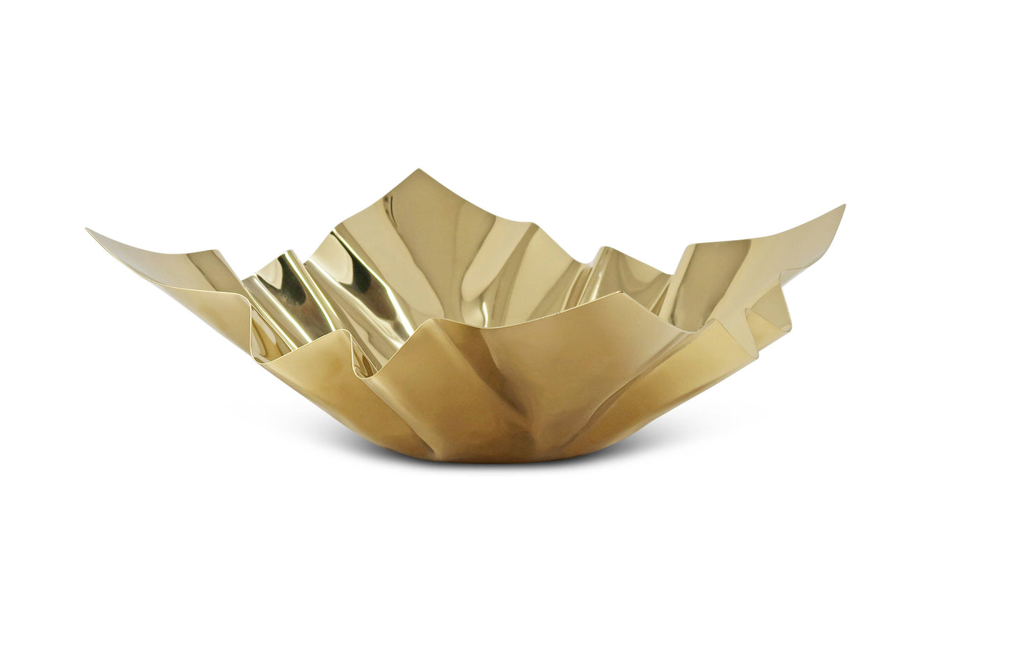 Gold Square Bowl, 12.25"