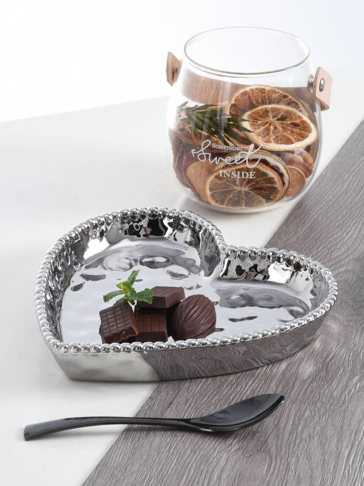 Heart Dish Silver