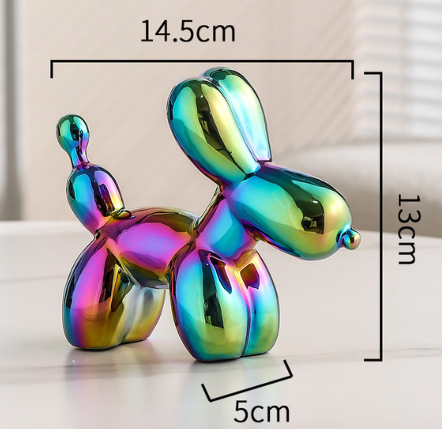 European Ceramic Gold-plated Balloon Dog