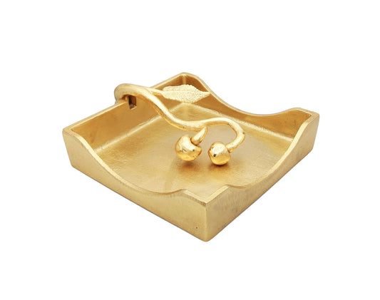 Gold Cherry Weight Napkin Holder